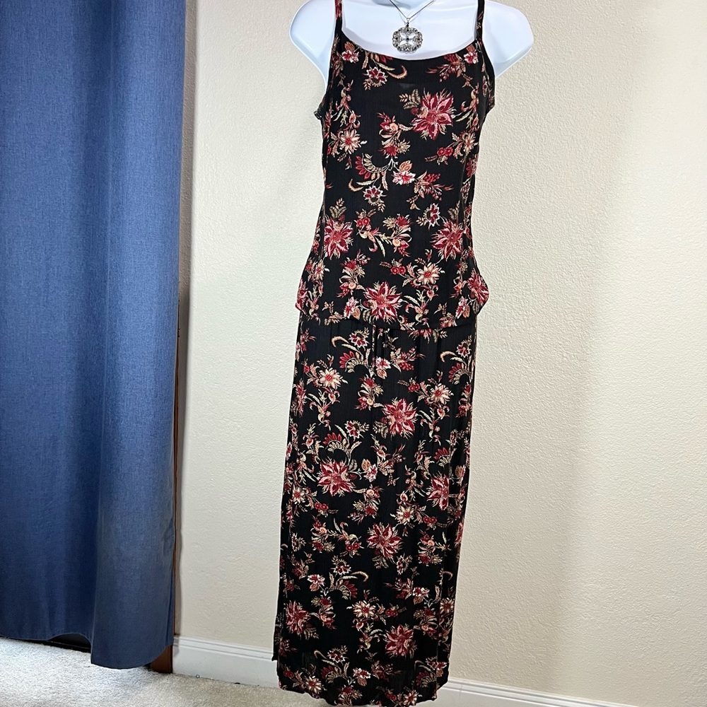 Kathie Lee Collection Y2K Pink & Black M Spaghetti Strap Sundress Phoebe